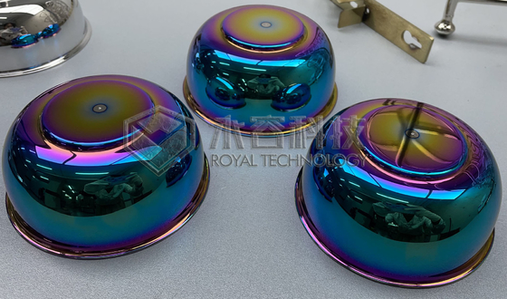 Машины для покрытия цвета радуги ПВД для кухонной посуды из нержавеющей стали