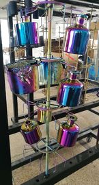 Оборудование для нанесения покрытия цвета ПВД радуги ТиО, плакировка золота олова на стеклоизделии, Мулти машине плакировкой дуги ПВД