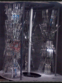 Пластиковый вакуум столового прибора металлизируя машину для устранимых пластиковых ложки/вилки