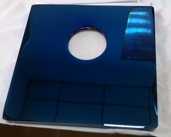 Голубое обслуживание плакировкой цвета ПВД на стекле, частях металла
