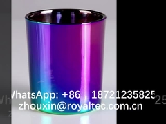 Половинный цвет радуги на стеклоизделии