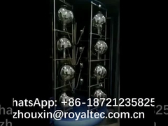 Покрытие стеклянной лампы прозрачное серебряное