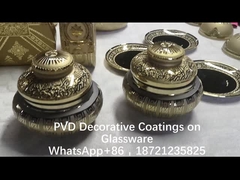 Машина для покрытия стеклоизделий золотом 2-стороннее отражение золотого цвета, сильное сцепление Покрытие золотом TiN